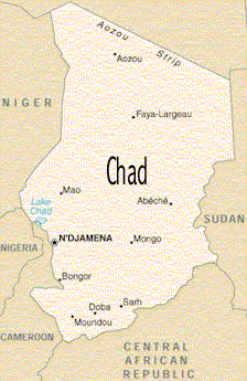 Map of Chad - Print for easier reading.